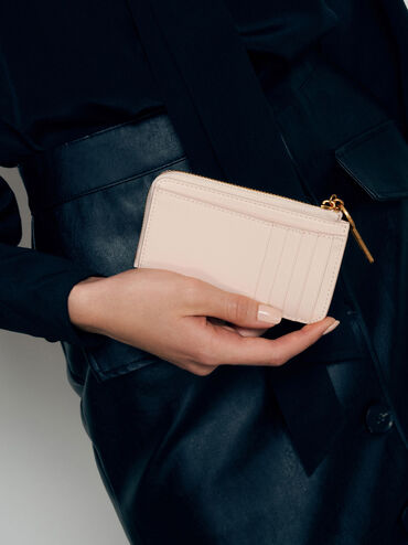 Lane Key Zip-Around Wallet, Light Pink, hi-res