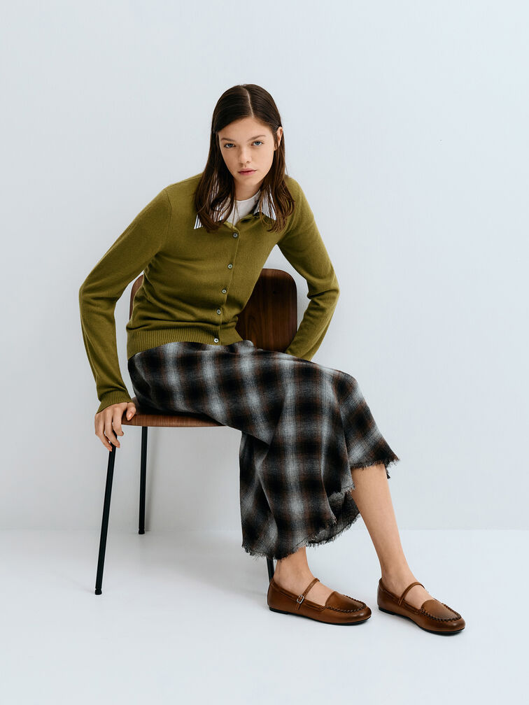 Gi&agrave;y lười mũi tr&ograve;n Gale, N&acirc;u &aacute;nh hung, hi-res