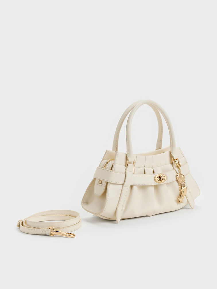 T&uacute;i đeo ch&eacute;o Isolde Belted Ruched, Kem, hi-res