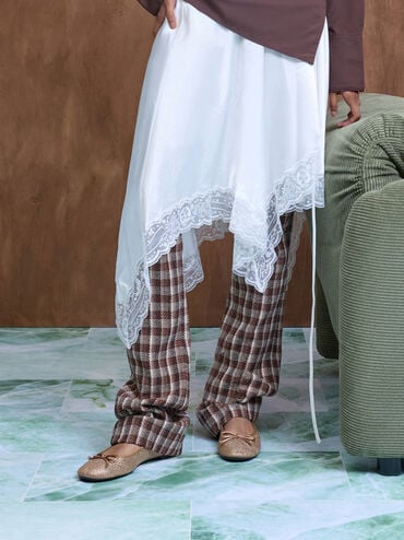 Gi&agrave;y b&uacute;p b&ecirc; mũi tr&ograve;n Glittered, N&acirc;u, hi-res