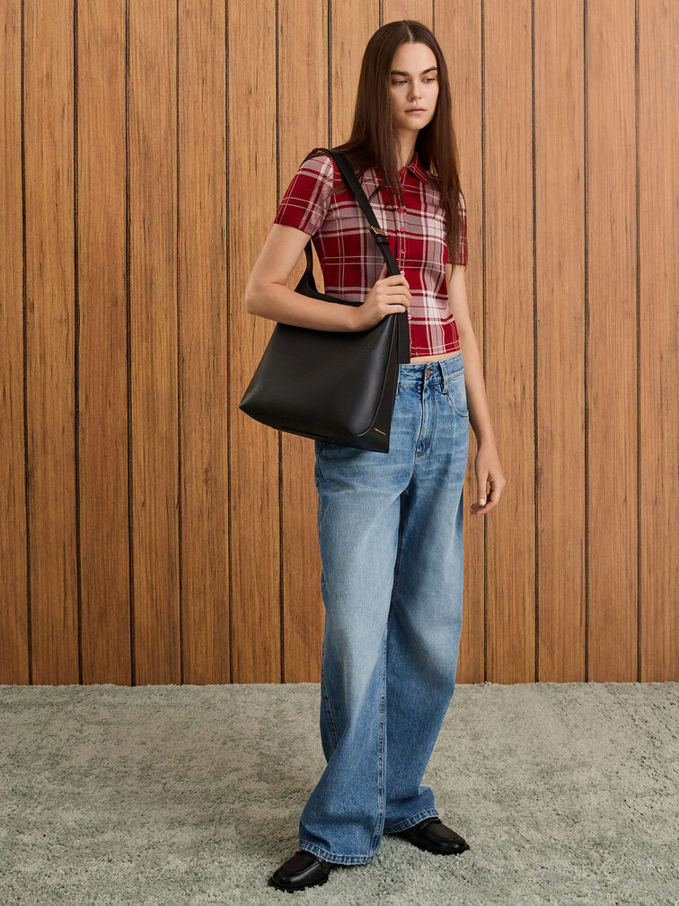 Edna Tote Bag, Black, hi-res