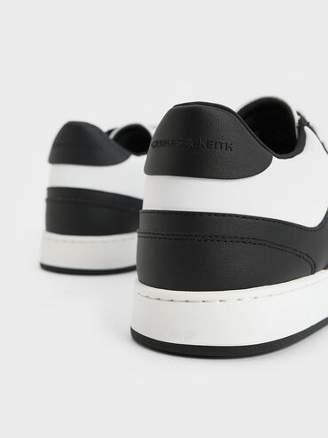 Gi&agrave;y sneakers cổ thấp Two-Tone, Đen, hi-res