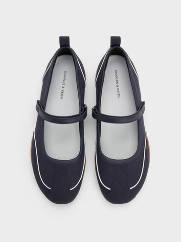 Gi&agrave;y b&uacute;p b&ecirc; quai ngang Louise, Xanh đậm, hi-res