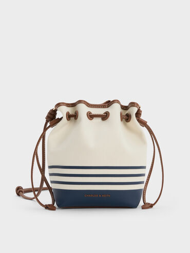 T&uacute;i r&uacute;t d&acirc;y Hanya Canvas Striped, Nhiều m&agrave;u, hi-res