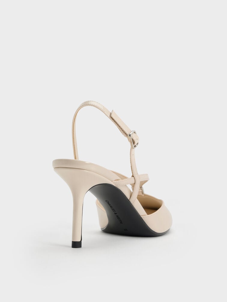 Gi&agrave;y sandals cao g&oacute;t mũi nhọn, Phấn, hi-res