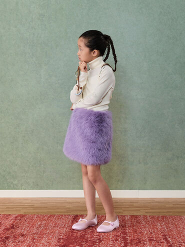 Gi&agrave;y b&uacute;p b&ecirc; b&eacute; g&aacute;i Orinda Knot-Pearl, Hồng nhạt, hi-res