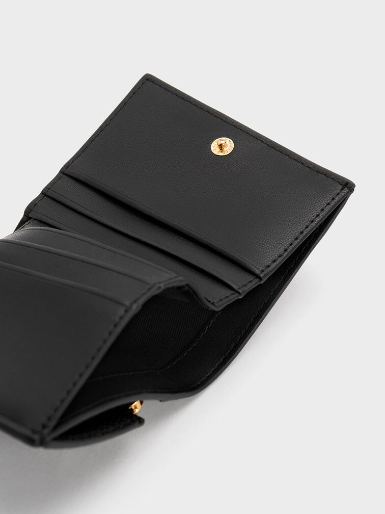 Bi-Fold Small Wallet, Black, hi-res