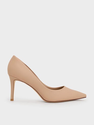 Gi&agrave;y cao g&oacute;t mũi nhọn Pointed Toe Stiletto, Nude, hi-res