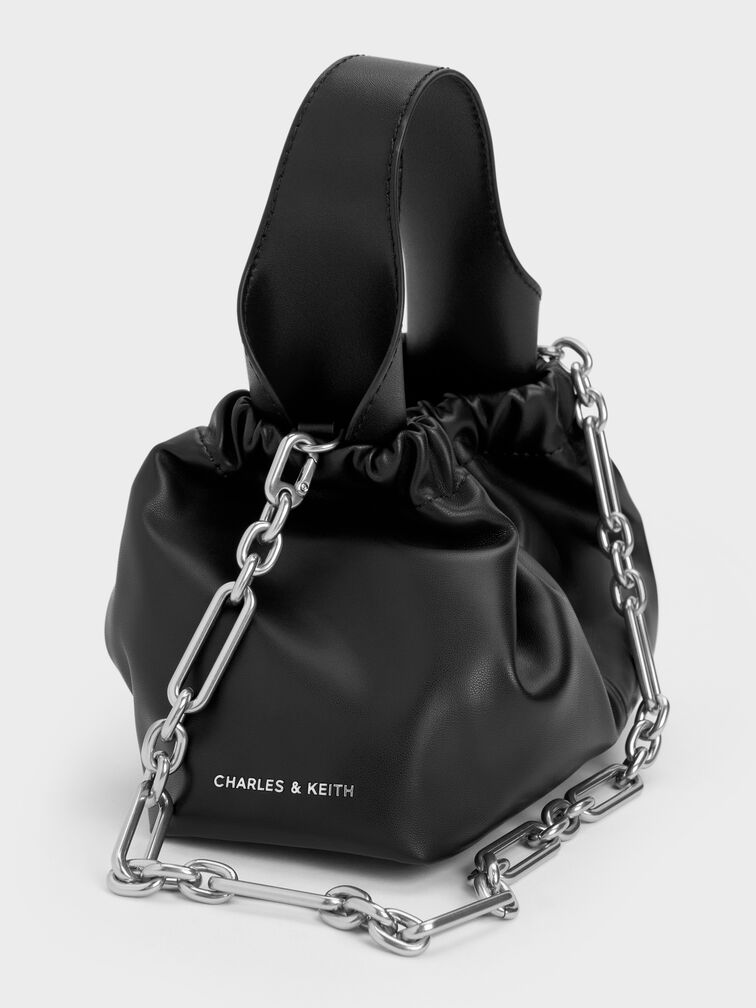 T&uacute;i x&aacute;ch Ally Ruched Slouchy, Noir, hi-res