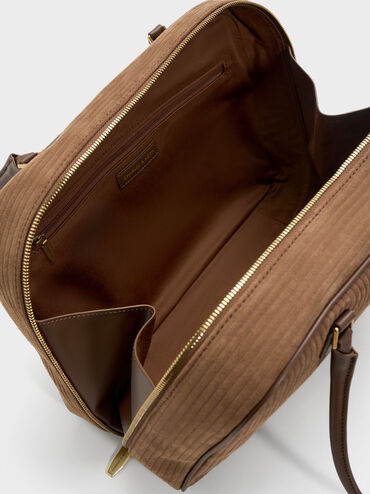 Túi đeo vai phom chữ nhật Large Sianna, Nâu mocha, hi-res