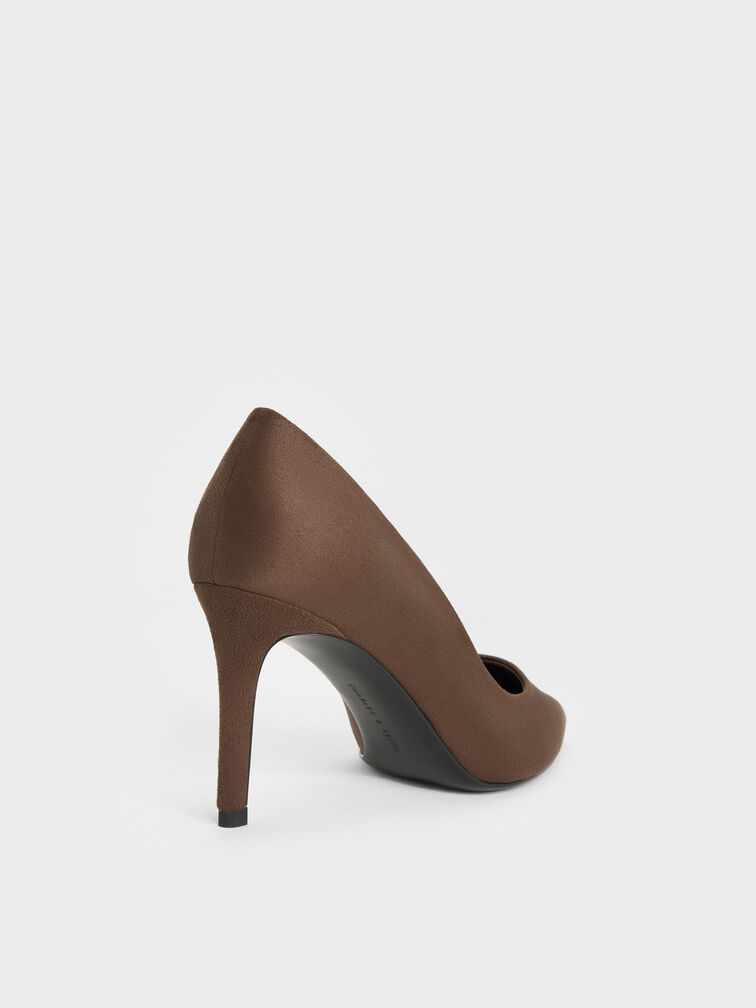 Gi&agrave;y cao g&oacute;t mũi nhọn Emmy, Dark Brown Textured, hi-res