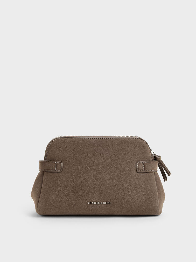 T&uacute;i đeo vai phối charm tr&aacute;i tim Nellie, Stone Grey, hi-res