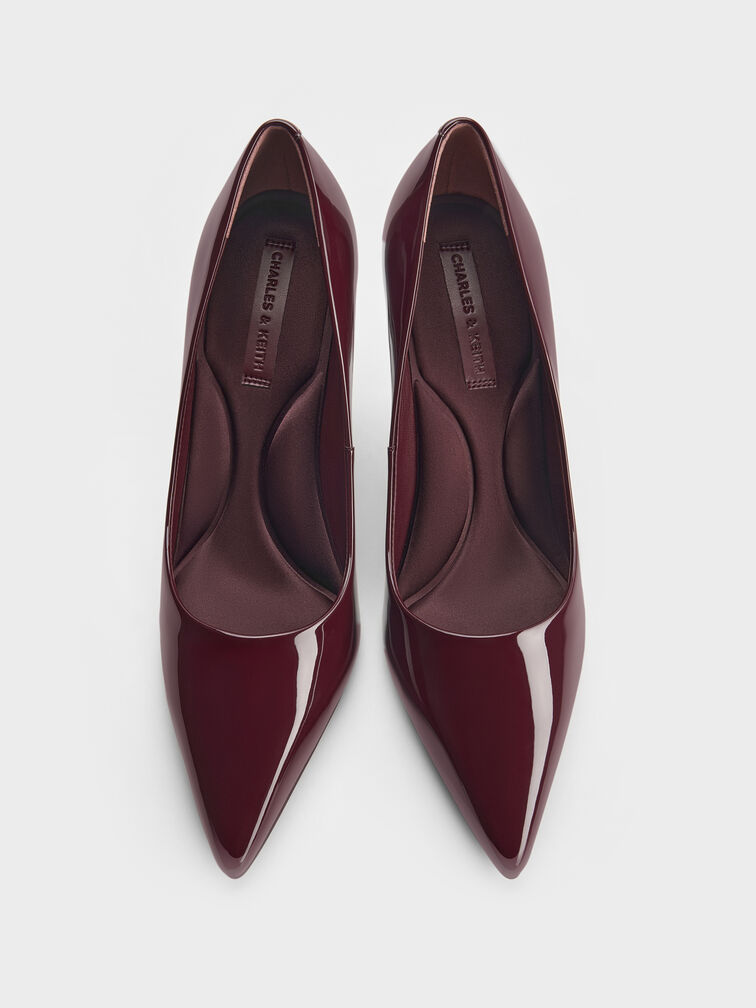Gi&agrave;y cao g&oacute;t mũi nhọn Emmy Patent, Đỏ burgundy, hi-res