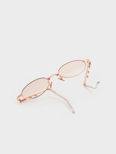 K&iacute;nh m&aacute;t gọng oval Paige, V&agrave;ng hồng, hi-res