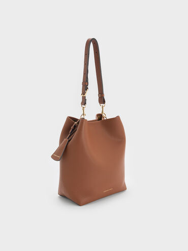 Beryl Bucket Bag, Chocolate, hi-res