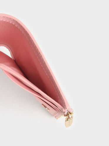 Top Zip Small Wallet, Light Pink, hi-res