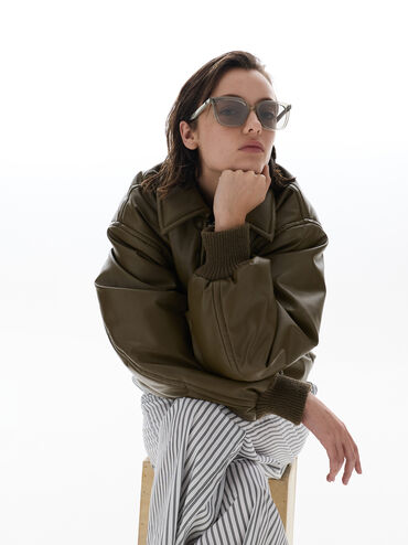 Kính mát gọng vuông Maude, Minted Grey, hi-res