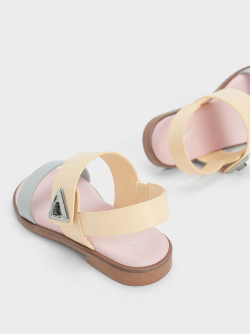 Giày sandals trẻ em quai ngang Trice Metallic Accent Two-Tone, Nhiều màu, hi-res