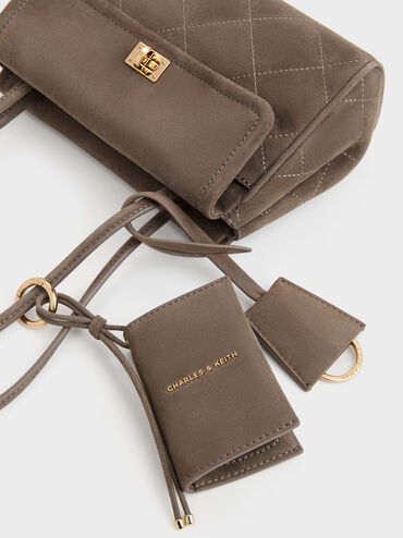 T&uacute;i tote chần b&ocirc;ng Apfra, Stone Grey, hi-res