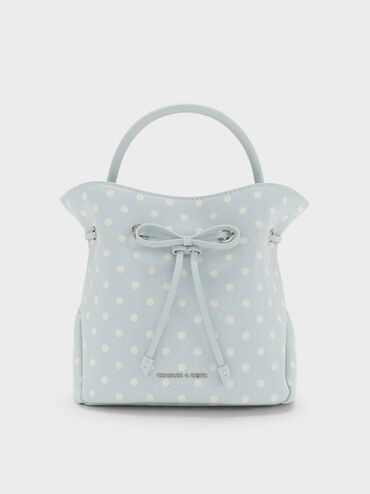 T&uacute;i r&uacute;t d&acirc;y Hazel Polka-Dot, Sea Salt Blue, hi-res