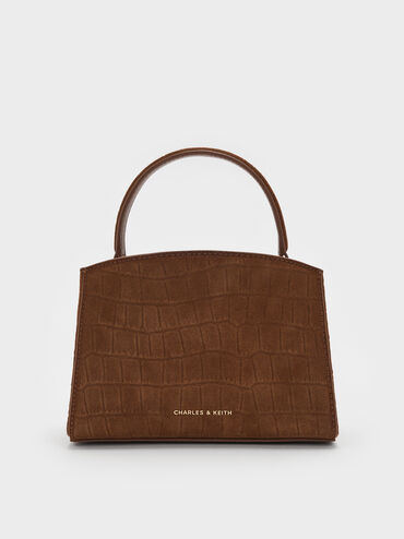 Aubrielle Top Handle Bag, Chocolate, hi-res