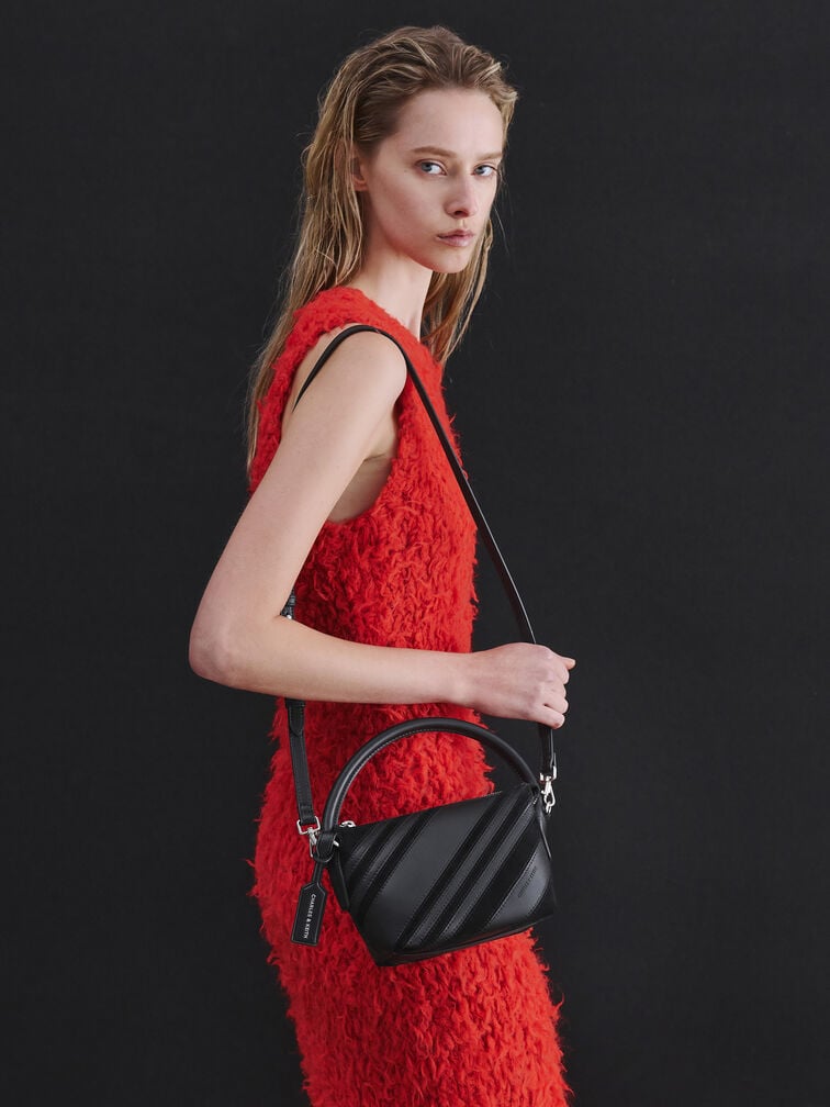 T&uacute;i x&aacute;ch Zeya Recycled Suede, Noir, hi-res