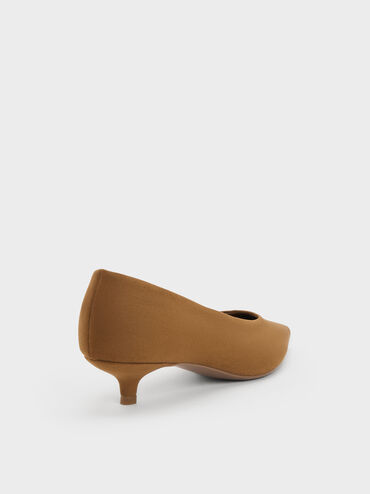 Snake-Print Crossover Slingback Sandals, Camel, hi-res