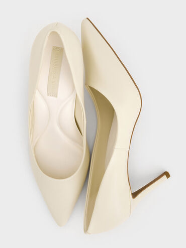 Emmy Pointed-Toe Stiletto Pumps, Chalk, hi-res