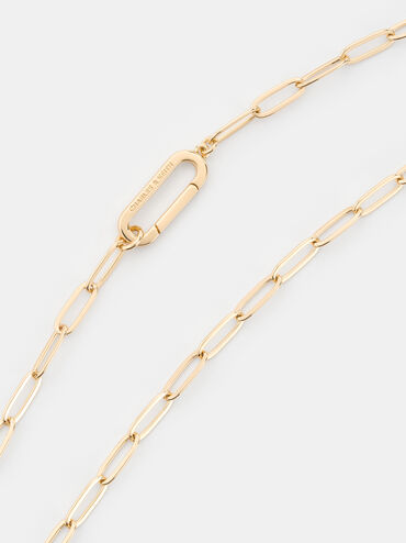 Arleth Chain-Link Pendant Necklace, Gold, hi-res