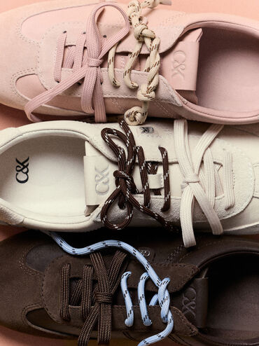 Jace Leather & Suede Sneakers, Dark Brown, hi-res