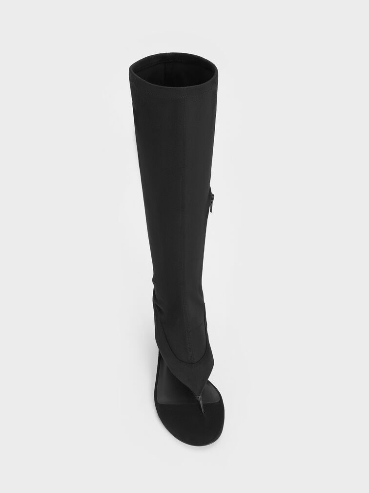 Gi&agrave;y boots cao g&oacute;t Aether, Đen họa tiết, hi-res