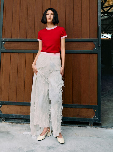 Gi&agrave;y sandals cao g&oacute;t Danni, Phấn, hi-res