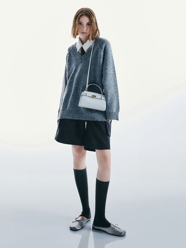 T&uacute;i x&aacute;ch h&igrave;nh thang Aubrielle Croc-Effect, Sea Salt Blue, hi-res