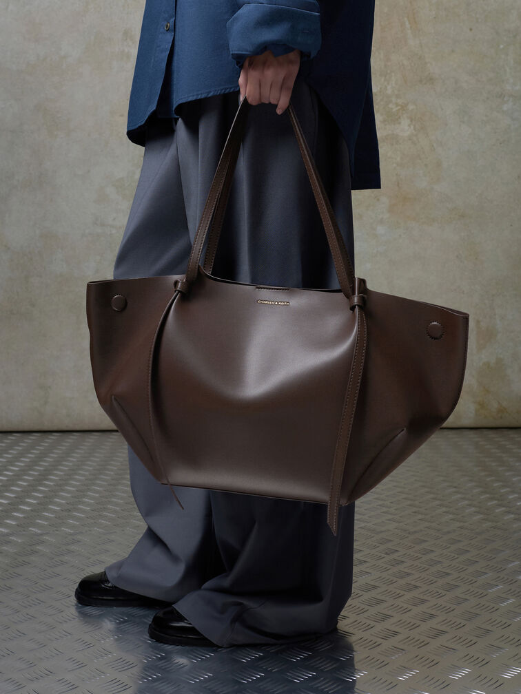 XL Calla Tote Bag, Espresso Brown, hi-res