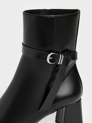 Boots cổ cao Eliza, Đen, hi-res