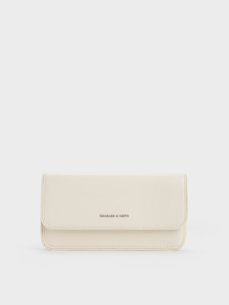 Lane Chain-Handle Wallet, Cream, hi-res