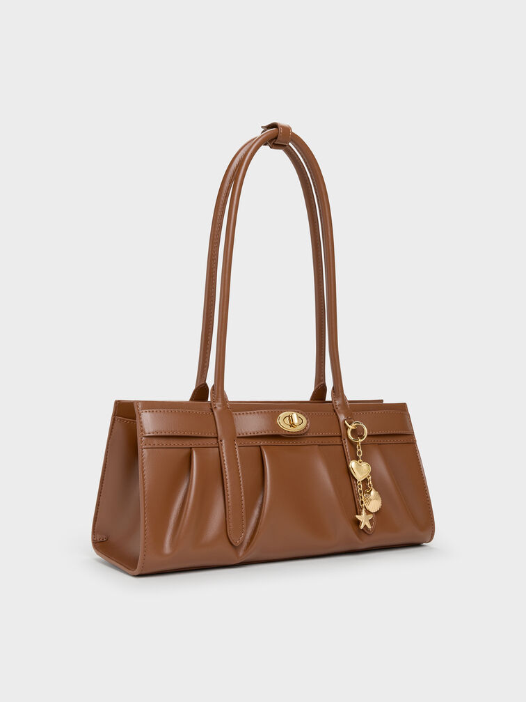 T&uacute;i đeo vai d&aacute;ng d&agrave;i Isolde Belted, Chocolate, hi-res