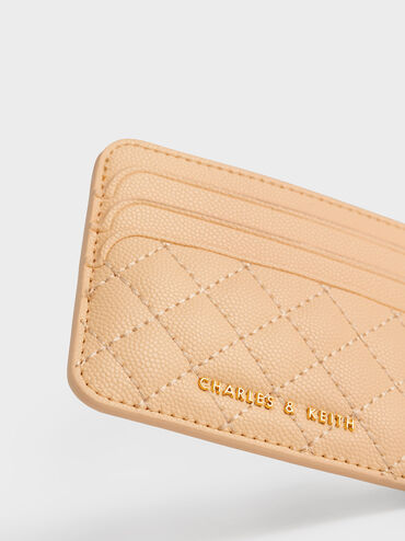 Quilted Card Holder, Yellow, hi-res