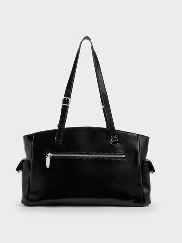 T&uacute;i tote phom chữ nhật Rachel, Noir, hi-res
