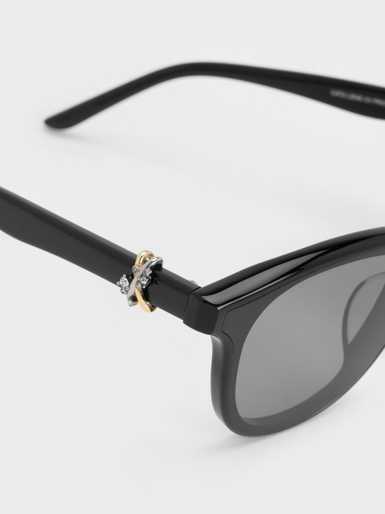K&iacute;nh m&aacute;t gọng vu&ocirc;ng Roux Crystal, Noir, hi-res