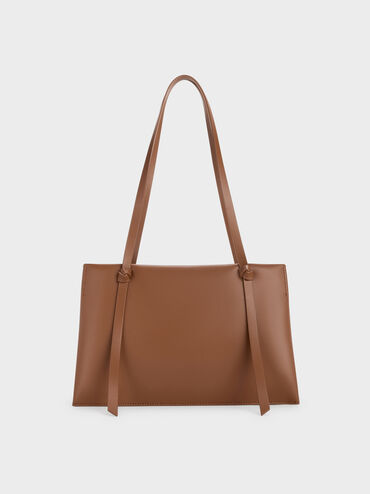 Midori Geometric Tote Bag, Chocolate, hi-res