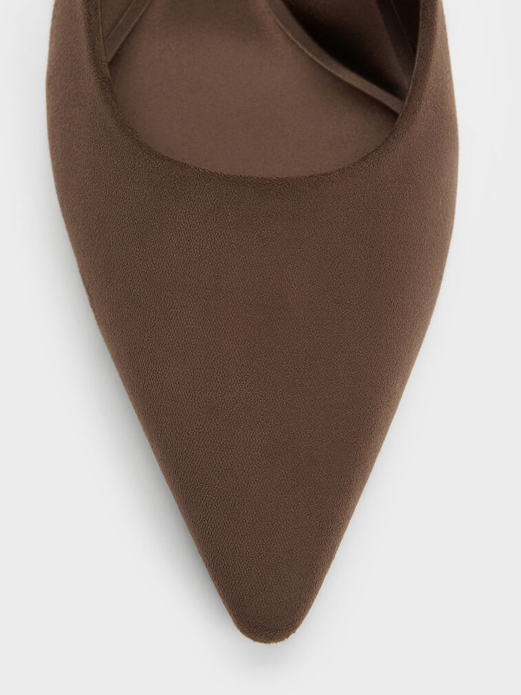 Gi&agrave;y cao g&oacute;t mũi nhọn Emmy, Dark Brown Textured, hi-res