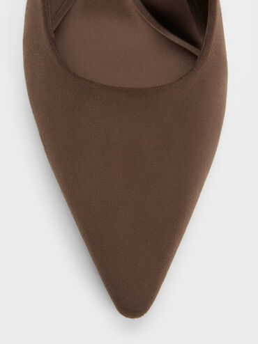 Gi&agrave;y cao g&oacute;t mũi nhọn Emmy, Dark Brown Textured, hi-res