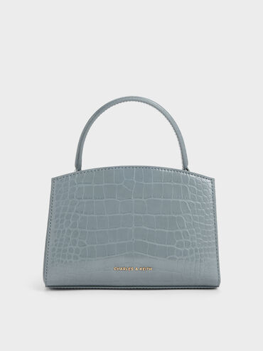 T&uacute;i x&aacute;ch h&igrave;nh thang Aubrielle Croc-Effect, Smoky Blue, hi-res
