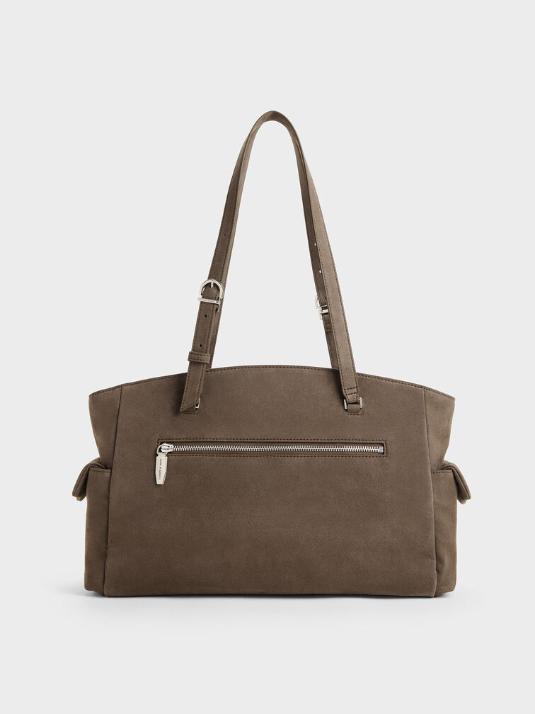 T&uacute;i tote phom chữ nhật Rachel, Stone Grey, hi-res