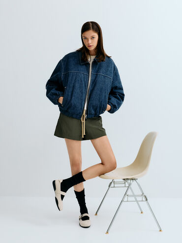 Louise Faux Suede Mary Jane Sneakers, Chalk, hi-res