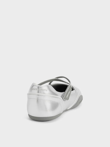 Mika Crossover Mary Jane Sneakers, Silver, hi-res