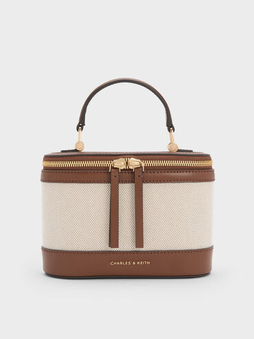 T&uacute;i x&aacute;ch h&igrave;nh hộp Enola Canvas, Chocolate, hi-res