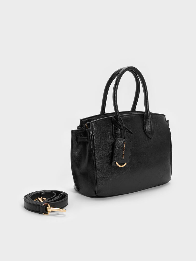 Ginevra Tote Bag, Black, hi-res