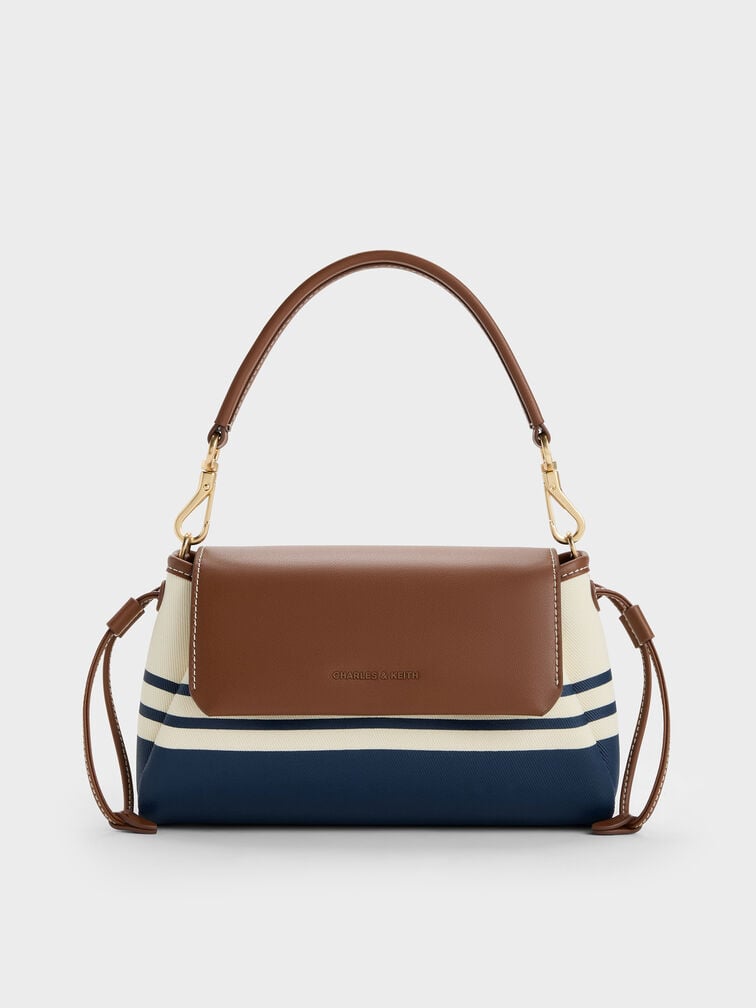 T&uacute;i x&aacute;ch Hanya Canvas Striped, Nhiều m&agrave;u, hi-res